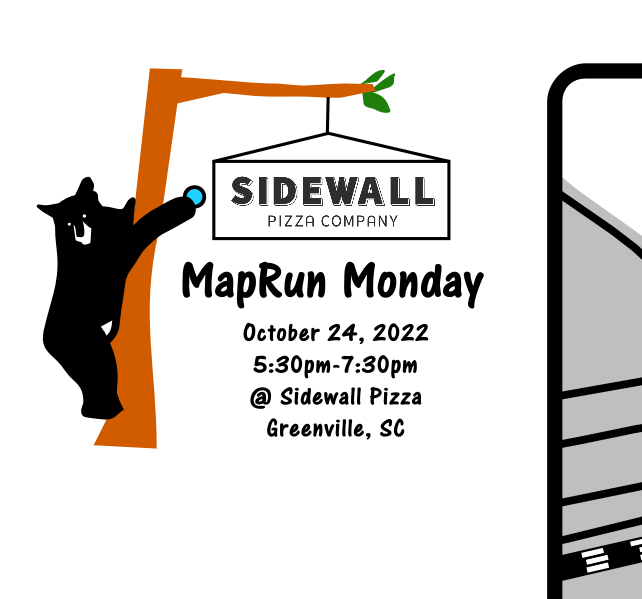 MapRun Monday at Sidewall Pizza Greenville SC